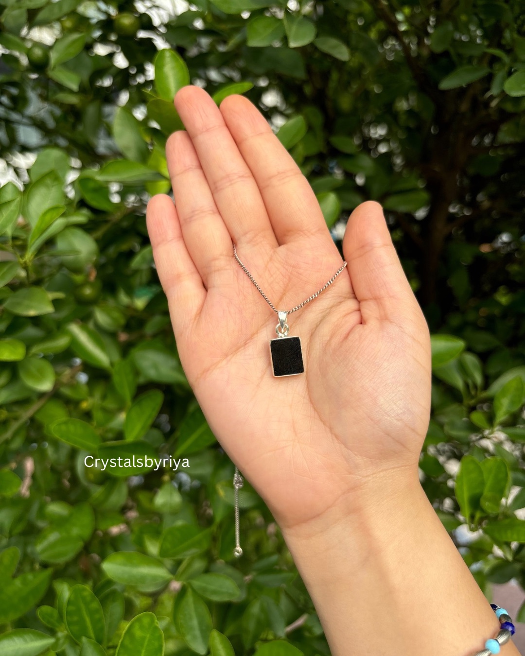 Black Tourmaline Premium Silver Pendant