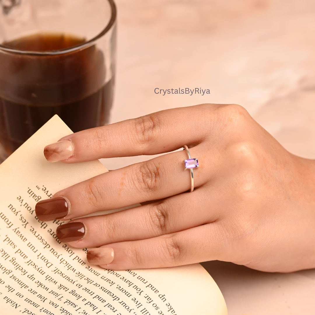 Amethyst Silver ring